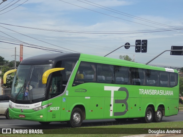 Transbrasiliana Transportes e Turismo 51037 na cidade de Goiânia, Goiás, Brasil, por Douglas Andrez. ID da foto: 10504586.