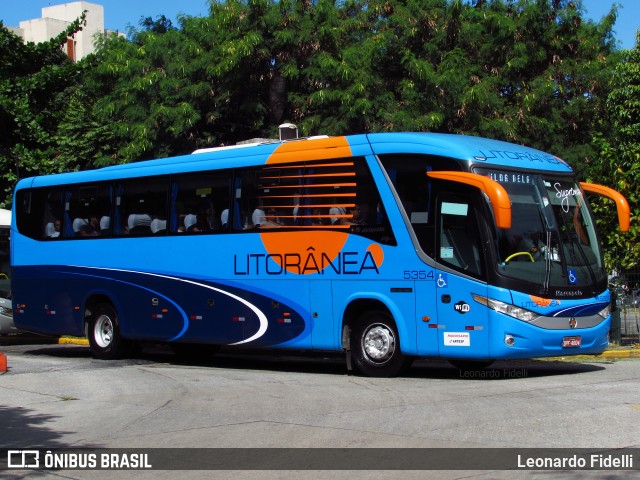 Litorânea Transportes Coletivos 5354 na cidade de São Paulo, São Paulo, Brasil, por Leonardo Fidelli. Número da foto: #10505884.