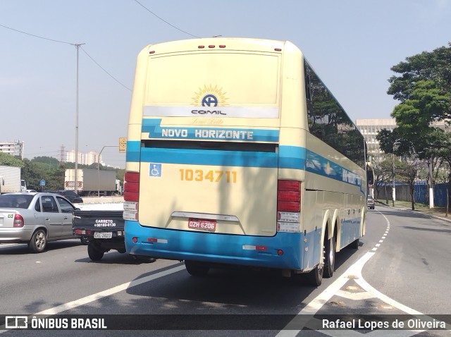 Viação Novo Horizonte 1034711 na cidade de São Paulo, São Paulo, Brasil, por Rafael Lopes de Oliveira. ID da foto: 10504278.