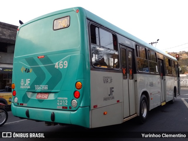 VSFL - Viação São Francisco 469 na cidade de Juiz de Fora, Minas Gerais, Brasil, por Yurinhoo Clementino. ID da foto: 10506503.