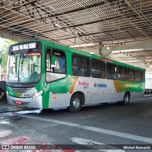 BBTT - Benfica Barueri Transporte e Turismo 00701 na cidade de Jandira, São Paulo, Brasil, por Michel Nowacki. Número da foto: #10507710.