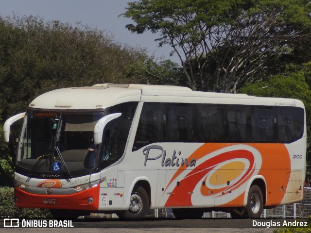 Viação Platina 2100 na cidade de Uberlândia, Minas Gerais, Brasil, por Douglas Andrez. ID da foto: 10504871.