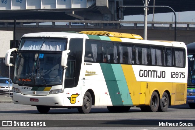 Empresa Gontijo de Transportes 12875 na cidade de Rio de Janeiro, Rio de Janeiro, Brasil, por Matheus Souza. ID da foto: 10503906.