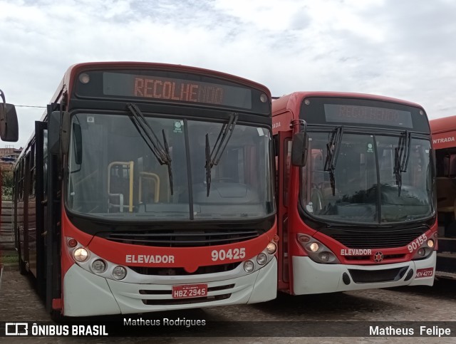 Companhia Coordenadas de Transportes 90425 na cidade de Ribeirão das Neves, Minas Gerais, Brasil, por Matheus  Felipe. ID da foto: 10505295.