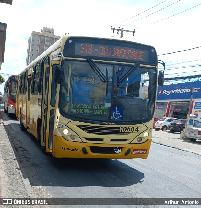 Independência > Trans Oeste Transportes 10604 na cidade de Belo Horizonte, Minas Gerais, Brasil, por Arthur  Antonio. ID da foto: 10507792.