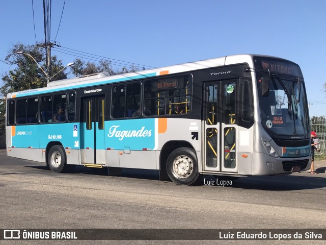 Auto Ônibus Fagundes RJ 101.166 na cidade de Niterói, Rio de Janeiro, Brasil, por Luiz Eduardo Lopes da Silva. Número da foto: #10504295.