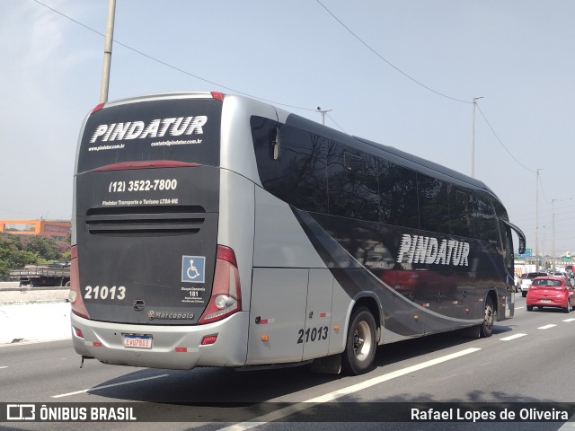 Pindatur Transporte e Turismo 21013 na cidade de São Paulo, São Paulo, Brasil, por Rafael Lopes de Oliveira. ID da foto: 10507134.