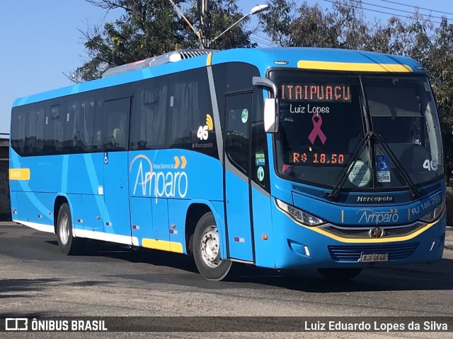 Viação Nossa Senhora do Amparo RJ 186.291 na cidade de Niterói, Rio de Janeiro, Brasil, por Luiz Eduardo Lopes da Silva. ID da foto: 10506419.