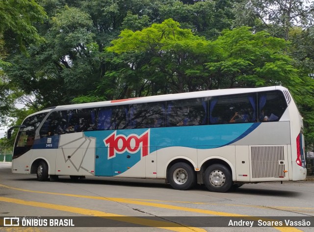 Auto Viação 1001 3403 na cidade de São Paulo, São Paulo, Brasil, por Andrey  Soares Vassão. Número da foto: #10507583.