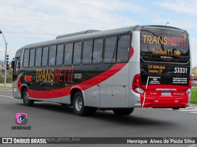 Trans Netti 51331 na cidade de Campinas, São Paulo, Brasil, por Henrique Alves de Paula Silva. Número da foto: #10504583.