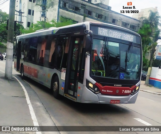 Viação Gatusa Transportes Urbanos 7 6084 na cidade de São Paulo, São Paulo, Brasil, por Lucas Santos da Silva. ID da foto: 10507931.