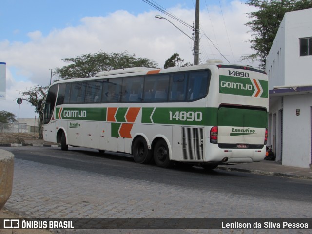 Empresa Gontijo de Transportes 14890 na cidade de Caruaru, Pernambuco, Brasil, por Lenilson da Silva Pessoa. ID da foto: 10508785.