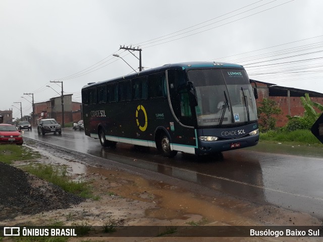 Viação Cidade Sol 4820 na cidade de Ituberá, Bahia, Brasil, por Busólogo Baixo Sul. Número da foto: #10508147.