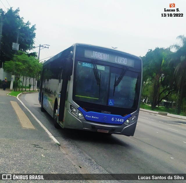 Viação Paratodos > São Jorge > Metropolitana São Paulo > Mobibrasil 6 3449 na cidade de São Paulo, São Paulo, Brasil, por Lucas Santos da Silva. ID da foto: 10508629.