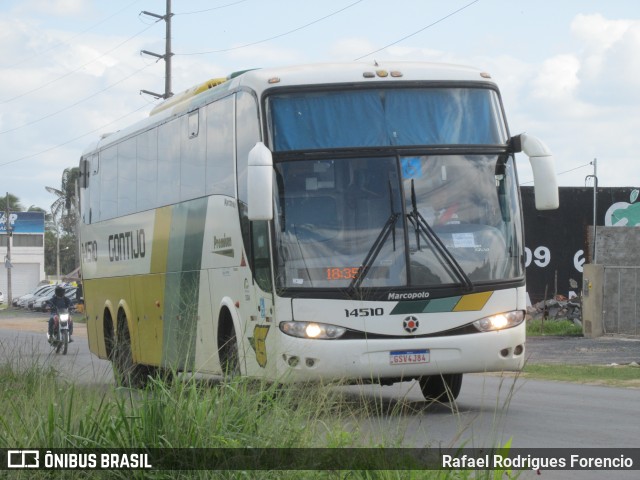 Empresa Gontijo de Transportes 14510 na cidade de Lagarto, Sergipe, Brasil, por Rafael Rodrigues Forencio. ID da foto: 10508170.