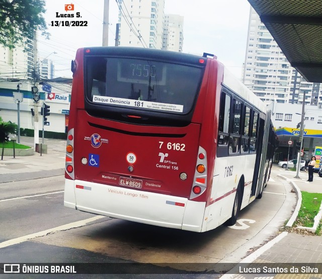 Viação Gatusa Transportes Urbanos 7 6162 na cidade de São Paulo, São Paulo, Brasil, por Lucas Santos da Silva. ID da foto: 10508665.