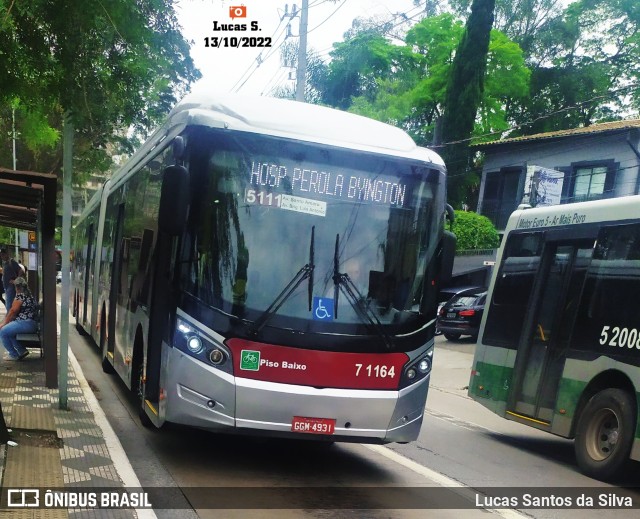 Viação Campo Belo 7 1164 na cidade de São Paulo, São Paulo, Brasil, por Lucas Santos da Silva. ID da foto: 10507939.