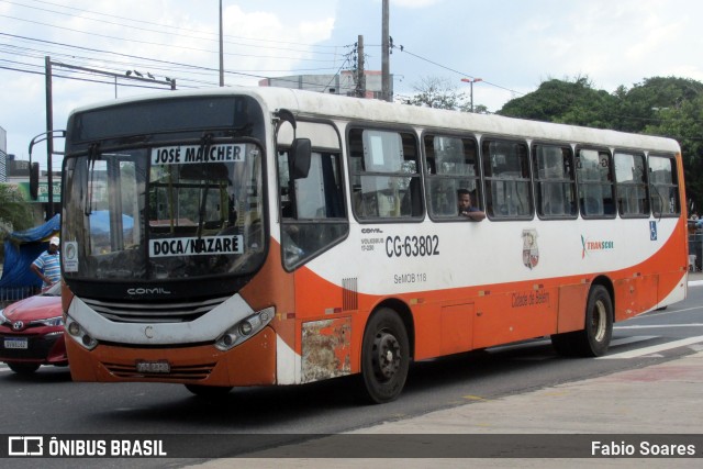 Transcol CG-63802 na cidade de Belém, Pará, Brasil, por Fabio Soares. ID da foto: 10509116.