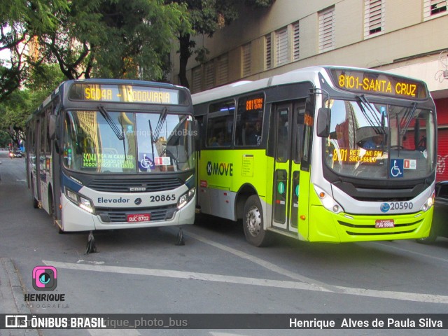 SM Transportes 20865 na cidade de Belo Horizonte, Minas Gerais, Brasil, por Henrique Alves de Paula Silva. Número da foto: #10508270.