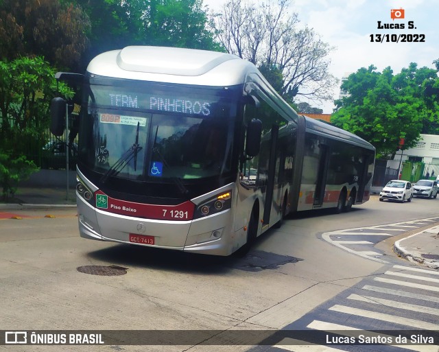 Viação Campo Belo 7 1291 na cidade de São Paulo, São Paulo, Brasil, por Lucas Santos da Silva. Número da foto: #10507948.
