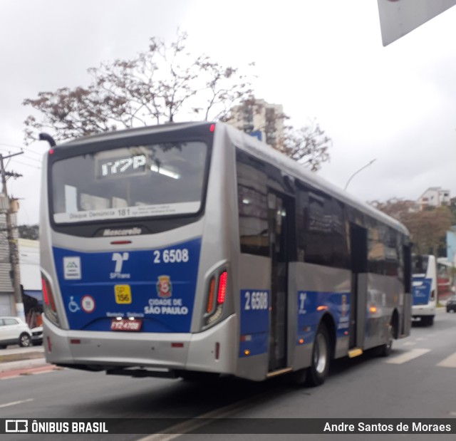 Transcooper > Norte Buss 2 6508 na cidade de São Paulo, São Paulo, Brasil, por Andre Santos de Moraes. ID da foto: 10509855.