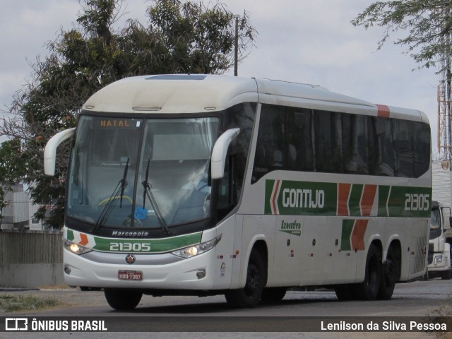 Empresa Gontijo de Transportes 21305 na cidade de Caruaru, Pernambuco, Brasil, por Lenilson da Silva Pessoa. ID da foto: 10508759.