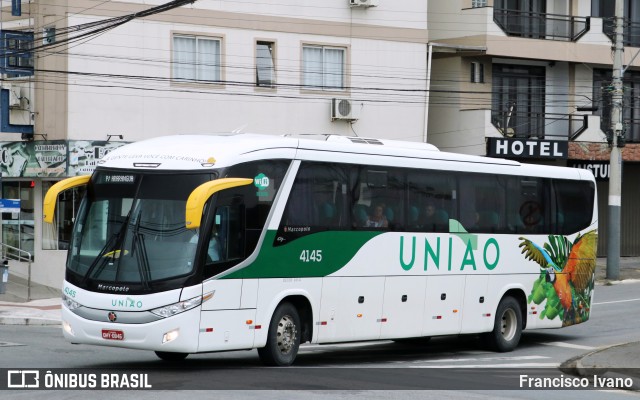 Empresa União de Transportes 4145 na cidade de Balneário Camboriú, Santa Catarina, Brasil, por Francisco Ivano. ID da foto: 10510293.