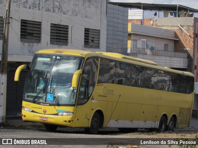 Viação Itapemirim 8631 na cidade de Caruaru, Pernambuco, Brasil, por Lenilson da Silva Pessoa. Número da foto: #10511539.