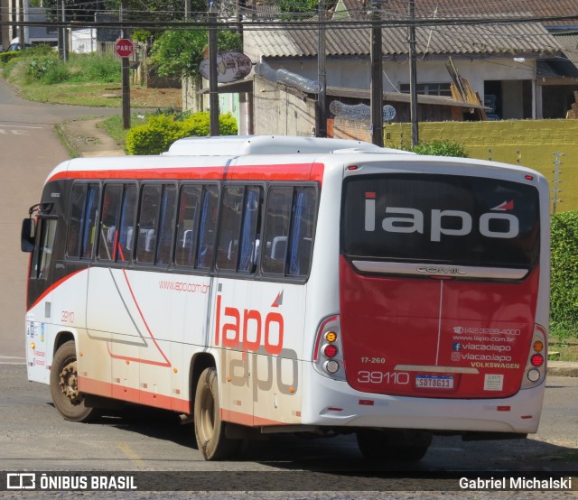 Viação Santana Iapó 39110 na cidade de Ponta Grossa, Paraná, Brasil, por Gabriel Michalski. ID da foto: 10512704.