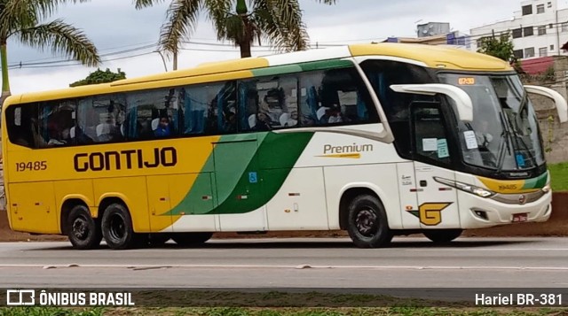 Empresa Gontijo de Transportes 19485 na cidade de Betim, Minas Gerais, Brasil, por Hariel BR-381. ID da foto: 10511747.