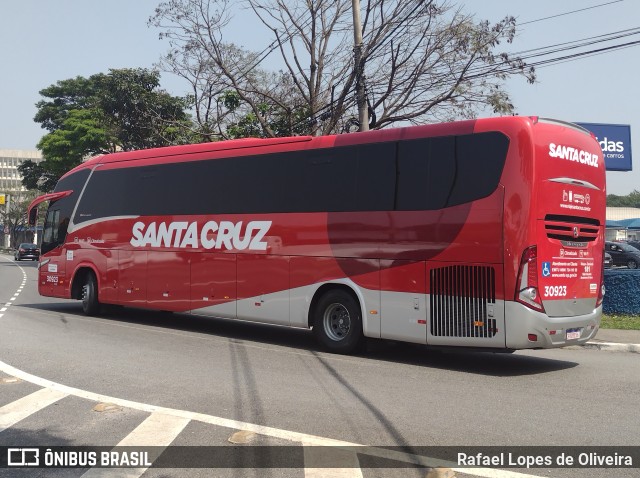 Viação Santa Cruz 30923 na cidade de São Paulo, São Paulo, Brasil, por Rafael Lopes de Oliveira. ID da foto: 10513862.