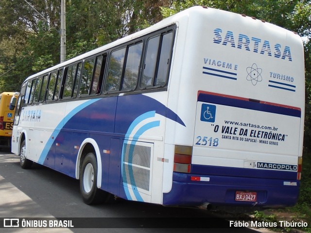 Viação Sartasa 2518 na cidade de Três Corações, Minas Gerais, Brasil, por Fábio Mateus Tibúrcio. Número da foto: #10514146.
