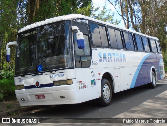 Viação Sartasa 2518 na cidade de Três Corações, Minas Gerais, Brasil, por Fábio Mateus Tibúrcio. ID da foto: 10514141.