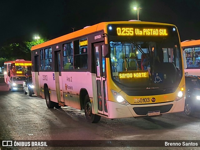 Viação Pioneira 230103 na cidade de Taguatinga, Distrito Federal, Brasil, por Brenno Santos. Número da foto: #10514209.