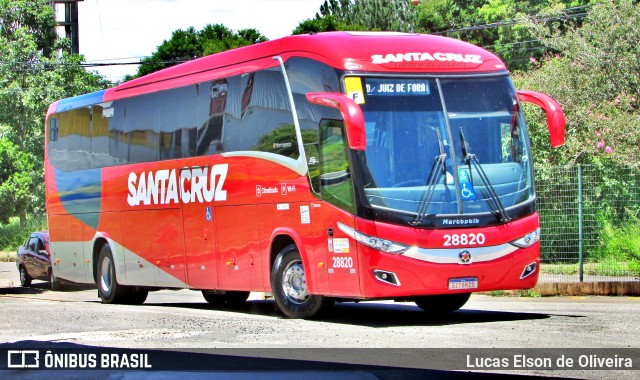 Viação Santa Cruz 28820 na cidade de Alfenas, Minas Gerais, Brasil, por Lucas Elson de Oliveira. Número da foto: #10514872.