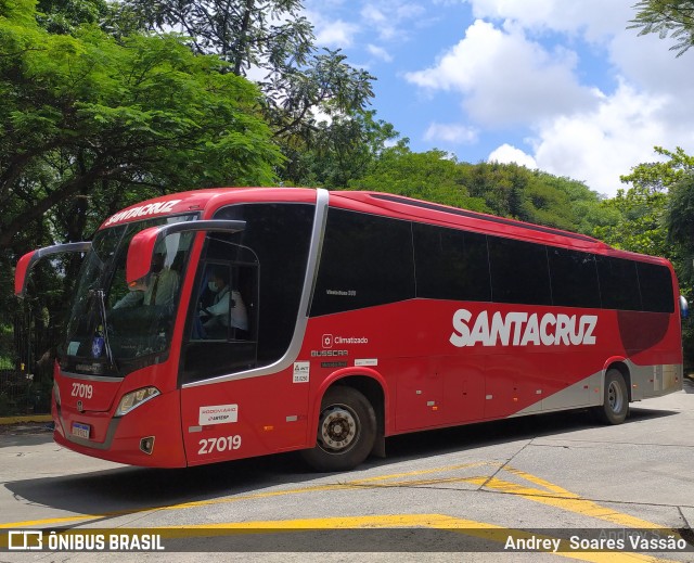 Viação Santa Cruz 27019 na cidade de São Paulo, São Paulo, Brasil, por Andrey  Soares Vassão. ID da foto: 10514154.