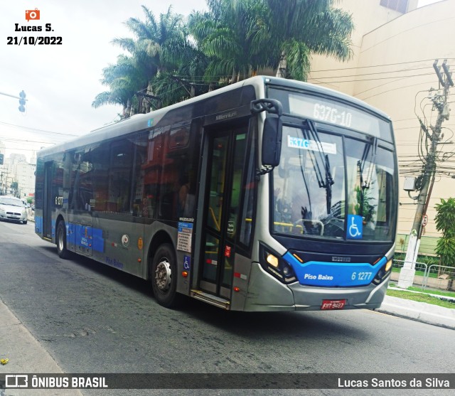 Viação Grajaú S.A. 6 1277 na cidade de São Paulo, São Paulo, Brasil, por Lucas Santos da Silva. ID da foto: 10514077.