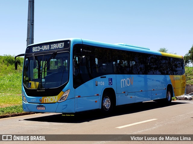 TCGL - Transportes Coletivos Grande Londrina 4529 na cidade de Londrina, Paraná, Brasil, por Victor Lucas de Matos Lima. Número da foto: #10519304.
