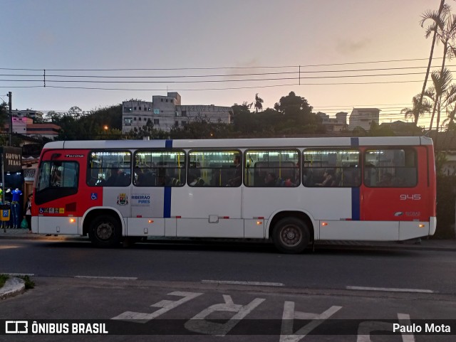 Rigras Transporte Coletivo e Turismo 945 na cidade de Ribeirão Pires, São Paulo, Brasil, por Paulo Mota. ID da foto: 10517163.