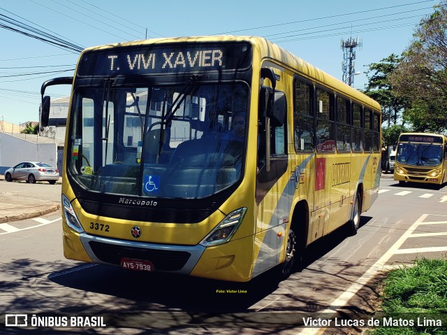 TCGL - Transportes Coletivos Grande Londrina 3372 na cidade de Londrina, Paraná, Brasil, por Victor Lucas de Matos Lima. Número da foto: #10519290.