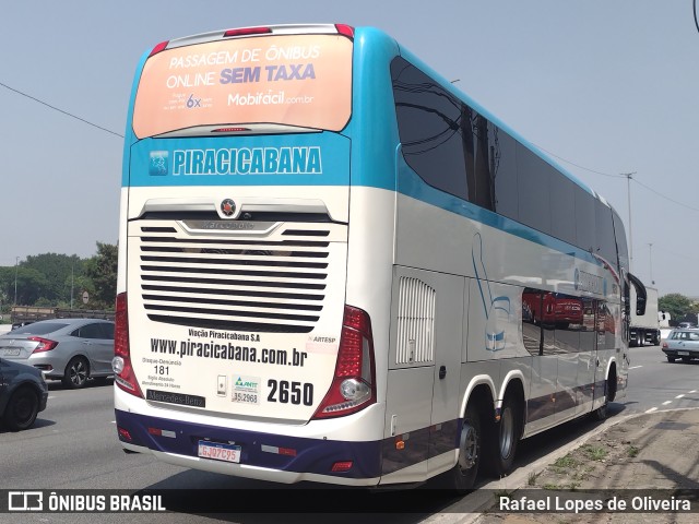 Viação Piracicabana 2650 na cidade de São Paulo, São Paulo, Brasil, por Rafael Lopes de Oliveira. Número da foto: #10516794.