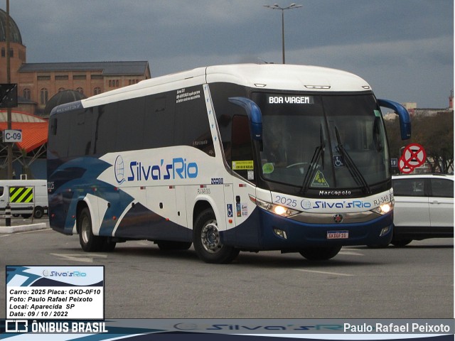 Silva's Rio Turismo e Fretamento 2025 na cidade de Aparecida, São Paulo, Brasil, por Paulo Rafael Peixoto. ID da foto: 10518045.