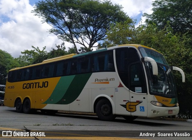 Empresa Gontijo de Transportes 14365 na cidade de São Paulo, São Paulo, Brasil, por Andrey  Soares Vassão. ID da foto: 10518073.