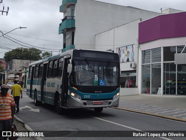 Viação Jacareí 2117 na cidade de Mogi das Cruzes, São Paulo, Brasil, por Rafael Lopes de Oliveira. ID da foto: 10517043.