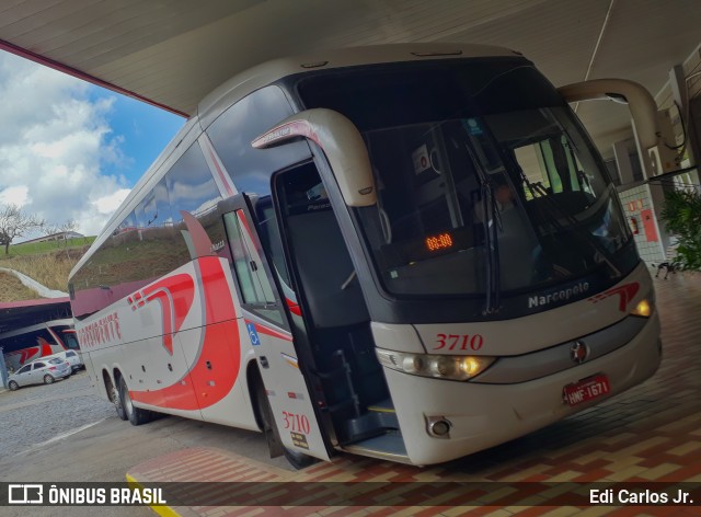 Viação Presidente 3710 na cidade de João Monlevade, Minas Gerais, Brasil, por Edi Carlos Jr.. ID da foto: 10517045.