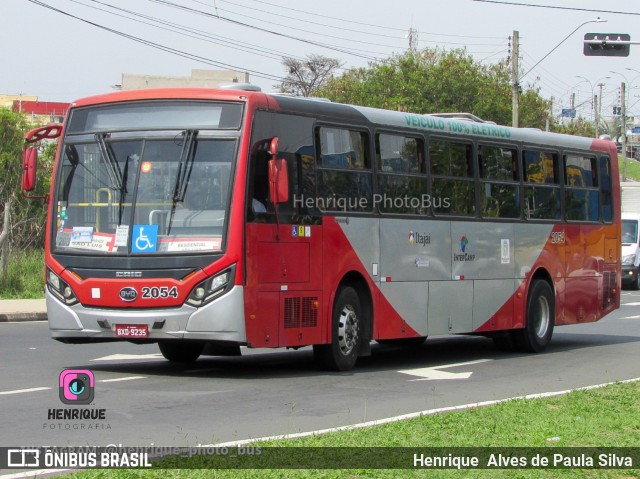 Itajaí Transportes Coletivos 2054 na cidade de Campinas, São Paulo, Brasil, por Henrique Alves de Paula Silva. ID da foto: 10518256.