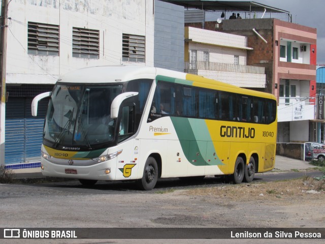 Empresa Gontijo de Transportes 18040 na cidade de Caruaru, Pernambuco, Brasil, por Lenilson da Silva Pessoa. ID da foto: 10520625.