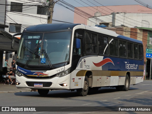 Taipastur Transportes Turísticos 7105 na cidade de São Paulo, São Paulo, Brasil, por Fernando Antunes. ID da foto: 10520844.