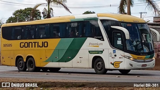 Empresa Gontijo de Transportes 18585 na cidade de Betim, Minas Gerais, Brasil, por Hariel BR-381. ID da foto: 10519705.