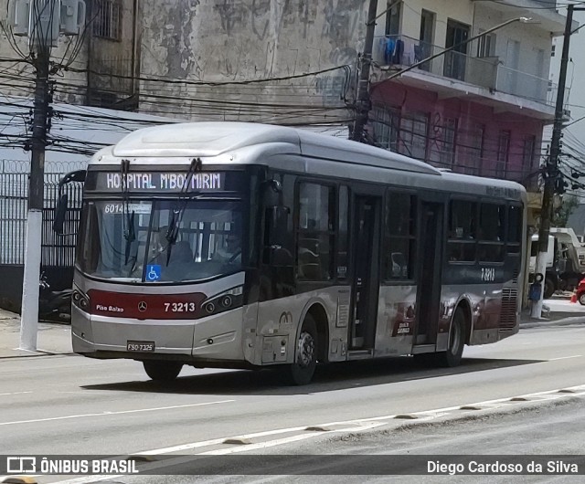 Viação Metrópole Paulista - Zona Sul 7 3213 na cidade de São Paulo, São Paulo, Brasil, por Diego Cardoso da Silva. Número da foto: #10519696.
